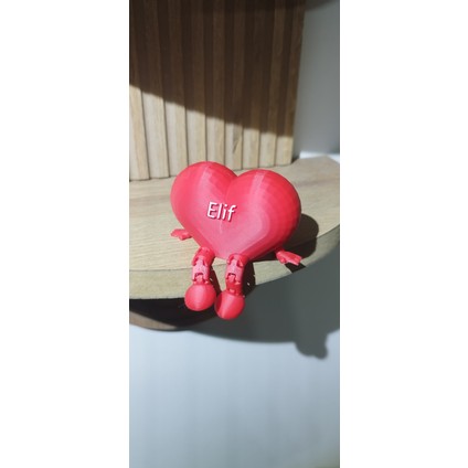 Isim Baskılı Ayaklı Kalp | Dekoratif | Hediyelik | 3D Baskı | Pla Hammadde | Kişiye Özel Isim Baskılı fiyatları