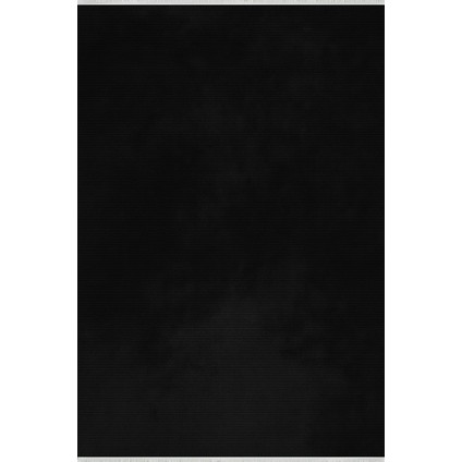 Lofy Halı Tek Renk Siyah Salon Halısı Kaymaz Taban 160X230