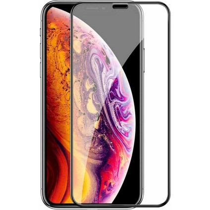 iPhone 11 / Xr/ekranı Tam Kaplayan Cam Ekran Koruyucu Kırılmaz Cam Full Cover Black