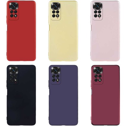 Xiaomi Redmi Note 11 Global Kılıf Btbm Premier Silikon Kapak-Mürdüm fiyatları
