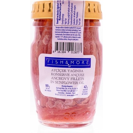 Fish & More Ayçi̇çek Yağlı Ançüez 80 Gr