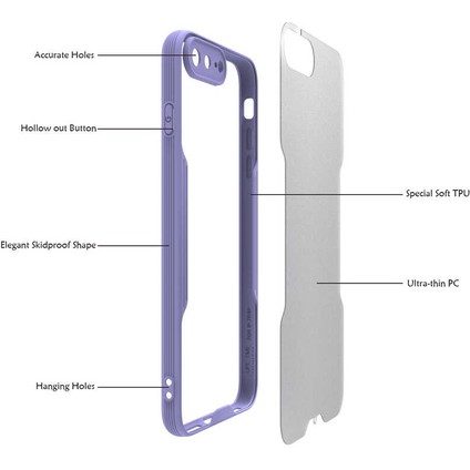 iPhone 7 Plus Uyumlu Tstk Parfe Kapak-Siyah fırsatları