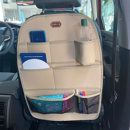 chevrolet Aveo Uyumlu Deri Koltuk Arkası Organizer Düzenleyici 1 Adet Bej Auto Good Store fiyatları