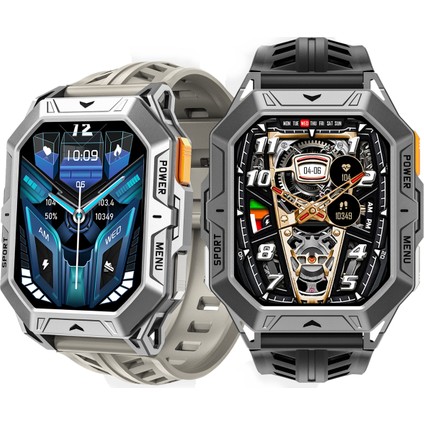 Tecno Camon Uyumlu Su Geçirmez Akıllı Saat Tank Modeli 100 Gün Şarj indirimleri