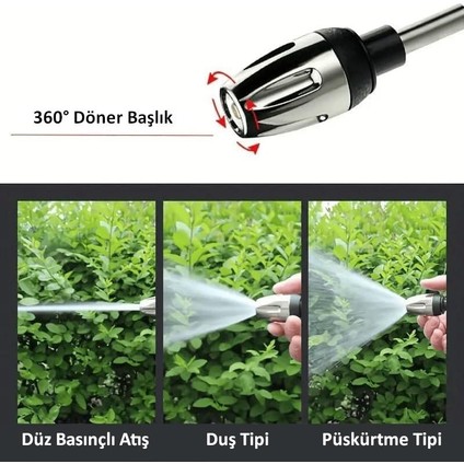 Yüksek Basınçlı Hazneli Köpüklü Araç Oto Yıkama Bahçe Sulama Su Tabancası Ayarlanabilir Başlık Deterjan Hazneli modelleri