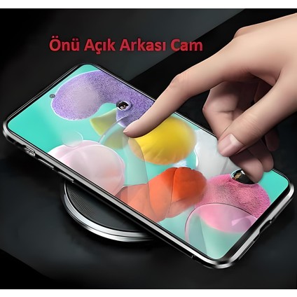 Samsung Galaxy J4 Plus Uyumlu Kılıf Önü Açık Arkası Temperli Camlı Manyetik Adsorpsiyon Darbeye Dayanıklı Kapak modelleri