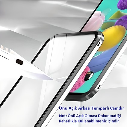 Samsung Galaxy J4 Plus Uyumlu Kılıf Önü Açık Arkası Temperli Camlı Manyetik Adsorpsiyon Darbeye Dayanıklı Kapak fırsatları