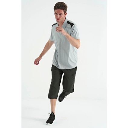 Tommy Lıfe Siyah Bağcıklı Standart Kalıp Fermuar Cepli Kapri 83096