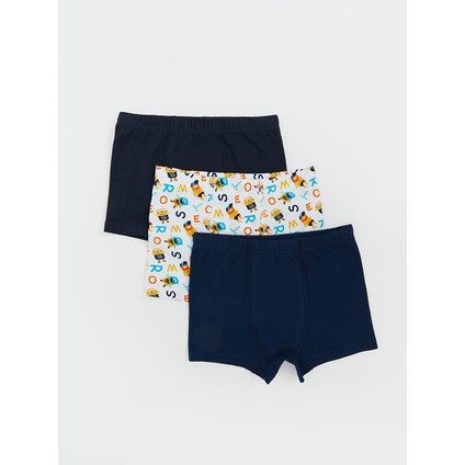 Yeni Sezon Basic Pamuklu Erkek Cocuk Boxer 3'lu - S5IU55Z1