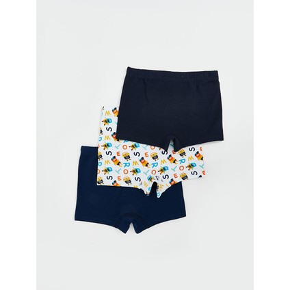 Yeni Sezon Basic Pamuklu Erkek Cocuk Boxer 3'lu - S5IU55Z1