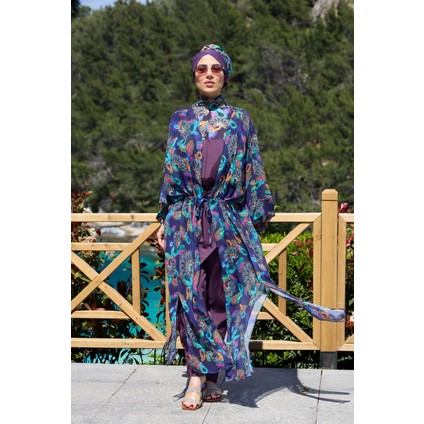 Kadın Tesettür Pareo Beli Bağcıklı Renkli Desen ile Şık Yazlık Seçim fiyatları