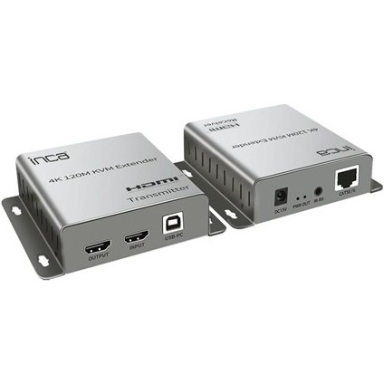 Inca 1port IEX-120 1port HDMI (Giriş) 1port Ethernet (Cat6) 4K HDMI Repeater 120METRE Mesafeye Kadar
