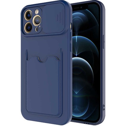 iPhone 12 Pro Kılıf ​joec Kartix Kapak-Lacivert