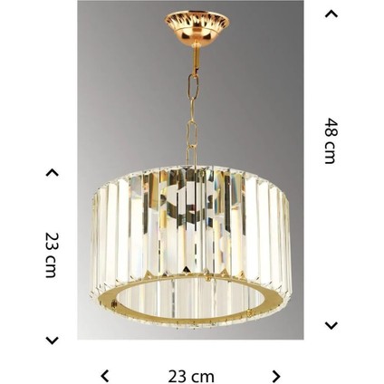 Lüx Elmas Gold Kristal Taşlı Avize indirimleri