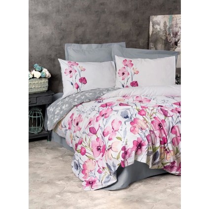 Cotton Box Ranforce Nevresim Takımı Çift Kişilik Carla Gri fırsatları