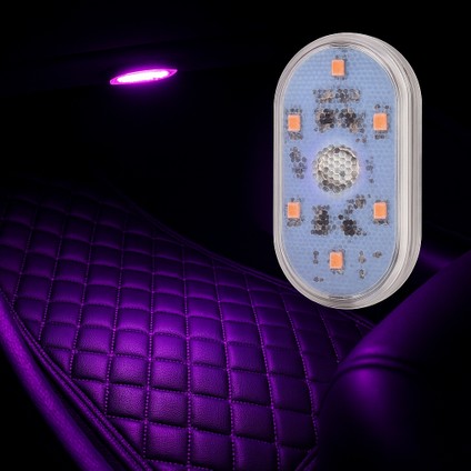 Manyetik LED Atmosfer Işığı – USB Şarjlı, Dokunmatik Anahtarlı, Araba Için Tekli Paket | Modern Tasarım, Kolay Kurulum, Şık Ambiyans Bagaj Torpido Aydınlatma HSN13