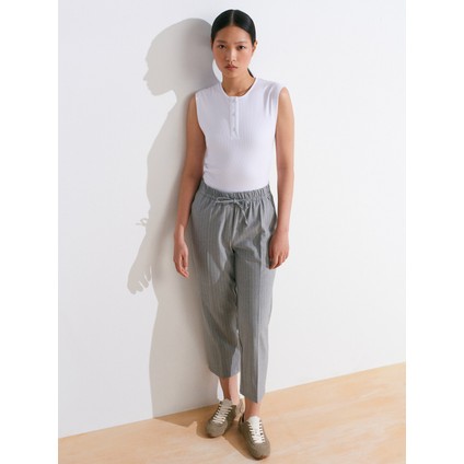 72142 Bağcıklı Jogger Pantolon-Gri modelleri