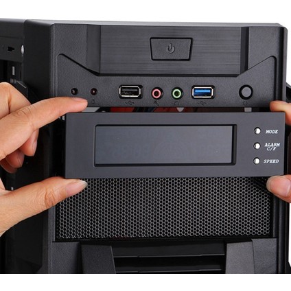 5.25 Inç Fan Hız Kontrol Cihazı Bilgisayar Kasası Fan Termostatı Sürekli Takvim Ekran Sürücü Bölmesi Bilgisayar Kasası Için (Yurt Dışından) modelleri