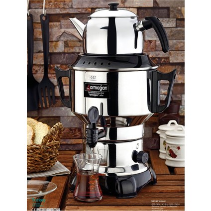 4.5 L Elektrikli Semaver – Gri Paslanmaz Çelik Gövde, Sıcak Tutma ve Enerji Tasarrufu Özellikli fiyatları