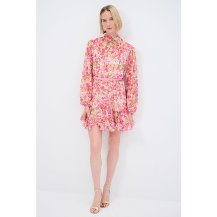 Mert Aslan Desenli Şifon Elbise