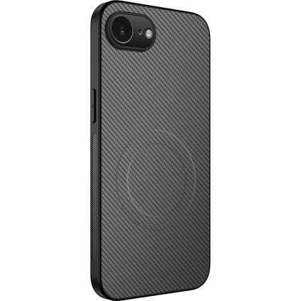 iPhone 16E Karbon Fiber Dokulu Pc Tpu Telefon Kılıfı Magsafe ile Uyumlu (Yurt Dışından)