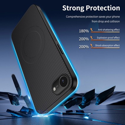 iPhone 16E Karbon Fiber Dokulu Pc Tpu Telefon Kılıfı Magsafe ile Uyumlu (Yurt Dışından) fiyatları