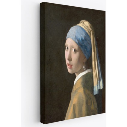 Inci Küpeli Kız, Johannes Vermeer Dekoratif Kanvas Tablo, Duvar Dekoru 4969