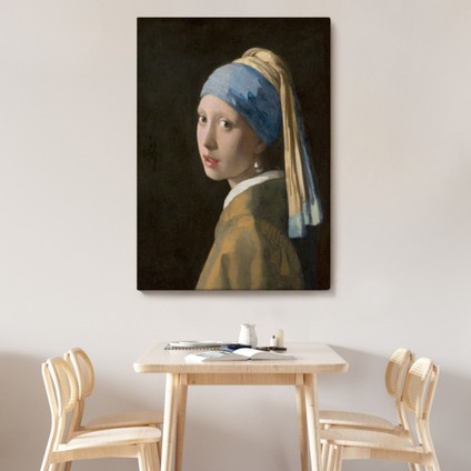 Inci Küpeli Kız, Johannes Vermeer Dekoratif Kanvas Tablo, Duvar Dekoru 4969 modelleri