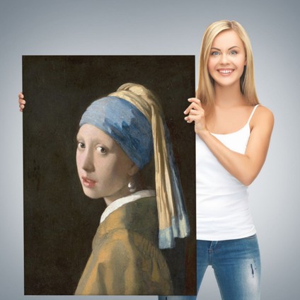 Inci Küpeli Kız, Johannes Vermeer Dekoratif Kanvas Tablo, Duvar Dekoru 4969