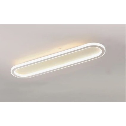 Beyaz Oval 80X16CM 3000K Işık Rengi, Kumandalı LED Tavan Lambası,oval Avize,modern Aydınlatma,dekoratif Işık modelleri