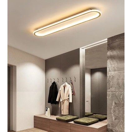 Beyaz Oval 80X16CM 3000K Işık Rengi, Kumandalı LED Tavan Lambası,oval Avize,modern Aydınlatma,dekoratif Işık fırsatları