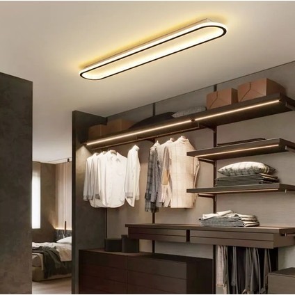 Beyaz Oval 80X16CM 3000K Işık Rengi, Kumandalı LED Tavan Lambası,oval Avize,modern Aydınlatma,dekoratif Işık indirimleri