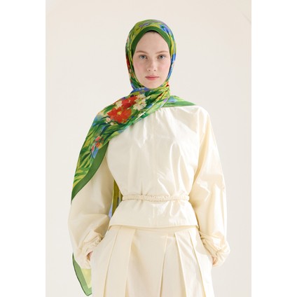 Sweet Garden Floş Viskon Şal Orman modelleri