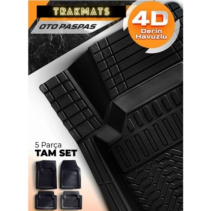 Citroen Berlingo 1998-1999-2000-2001-2002-2003-2004-2005-2006-2007-2008 Kesilebilir, Evrensel, Yumuşak, Orjinal Oto Paspas Siyah, Kauçuk/pvc Araba Paspası