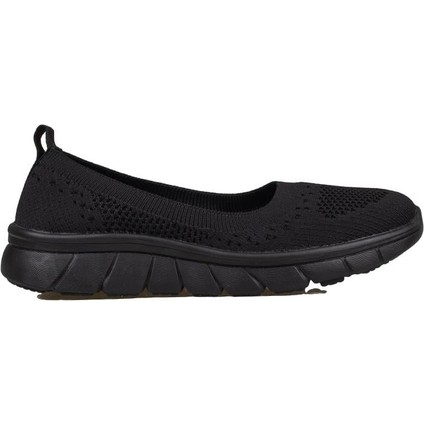 Siyah Sisu Kadın Ultra Hafif Esnek Spor Babet