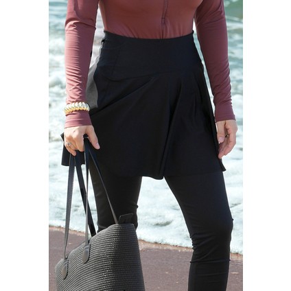 Tek Parça Likralı Tenisçi Etek Pareo