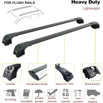 Renault Captur 2019-2025 Portbagaj Taşıyıcı Ara Atkisi - Ara Çubuk Paw Pro 2 Siyah modelleri