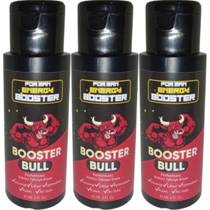 Booster Bull 3 Adet Erkeklere Özel Krem 60 ml - 3 Adet 60 ml SNMYN121