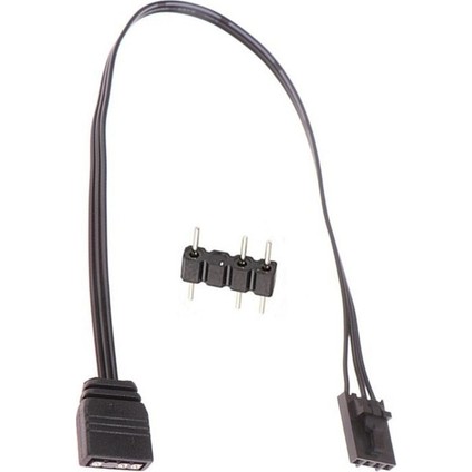 Passing Corsair 4pın Rgbden Standart Argbye 3-Pin 5V Adaptör Konnektörü Rgb Kablosu 25CM (Yurt Dışından)