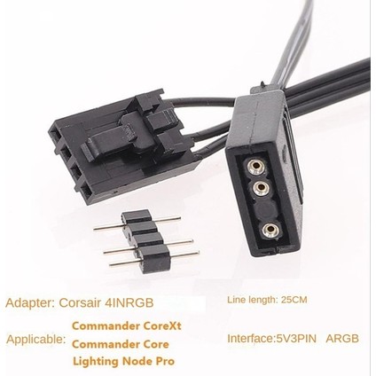 Passing Corsair 4pın Rgbden Standart Argbye 3-Pin 5V Adaptör Konnektörü Rgb Kablosu 25CM (Yurt Dışından) indirimleri