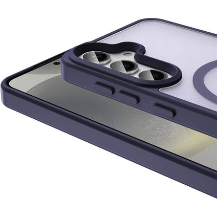 Galaxy S24 Kılıf Magsafe Şarj Özellikli Mat Arka Yüzey Scks Sio Kapak-Siyah fiyatları