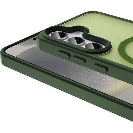 Galaxy S24 Kılıf Magsafe Şarj Özellikli Mat Arka Yüzey Scks Sio Kapak-Siyah fırsatları