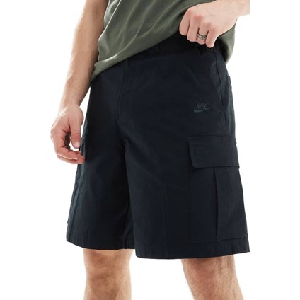 Club Woven Cargo Short In Black Erkek Dokuma Kargo Cepli Şort Siyah