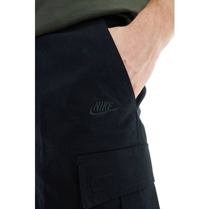 Club Woven Cargo Short In Black Erkek Dokuma Kargo Cepli Şort Siyah modelleri