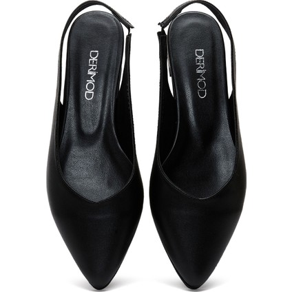 Kadın Siyah Arkası Açık Babet 25SFE400118