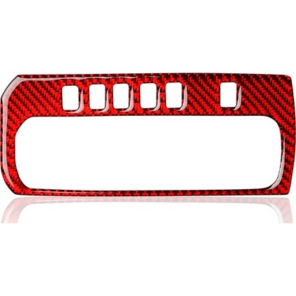 Abs Kırmızı Karbon Fiber Dişli Vites Paneli Kapak Honda Civic 10. Gen 2016 2017 2018 2019 (Lhd) (Yurt Dışından)