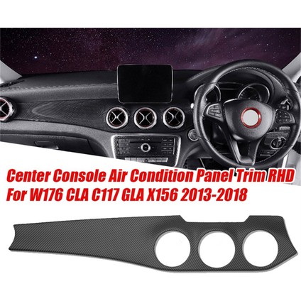 Rhd Mat Karbon Desen Gösterge Tablosu Hava Outlet Panel Trim Sticker Strip Mercedes Benz Cla C117 Gla X156 2013-2019 (Yurt Dışından) fiyatları