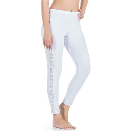 Lesca Dantel Şeritli Uzun Kadın Tayt 416 modelleri