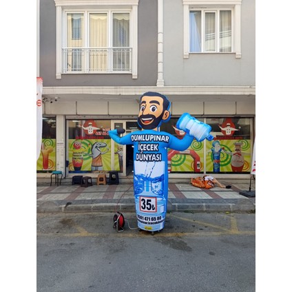 ÖZEL TASARIM VE BASKILAR İLE 3 METRE BOYUNDA MDF ALT TABLA PARAŞÜT KUMAŞ LED IŞIKLI REKLAM BALONU