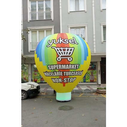 Kişiye Özel Tasarım ve Baskılar Ile 3 Metre Boyunda LED Işıklı Yer Balonu